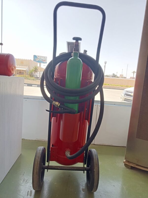 جهاز إطفاء حريق ذات الخرطوشة الخارجية سعة 50 كجم بودرة كيماوية جافة